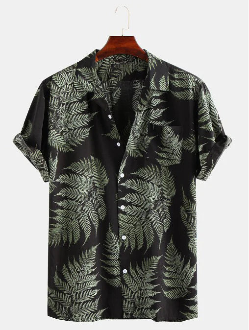 Stylisches Tropical Herren Freizeithemd mit Print - Image 5