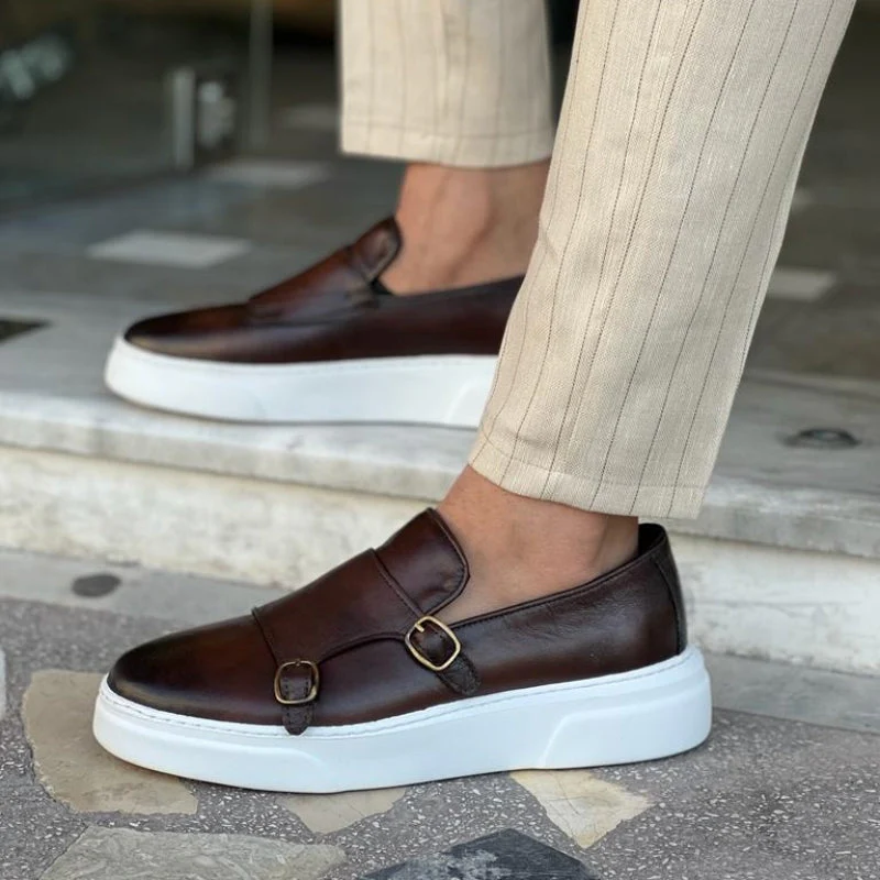 Super Bequeme Herren Slip-On Leder Loafers - Image 5