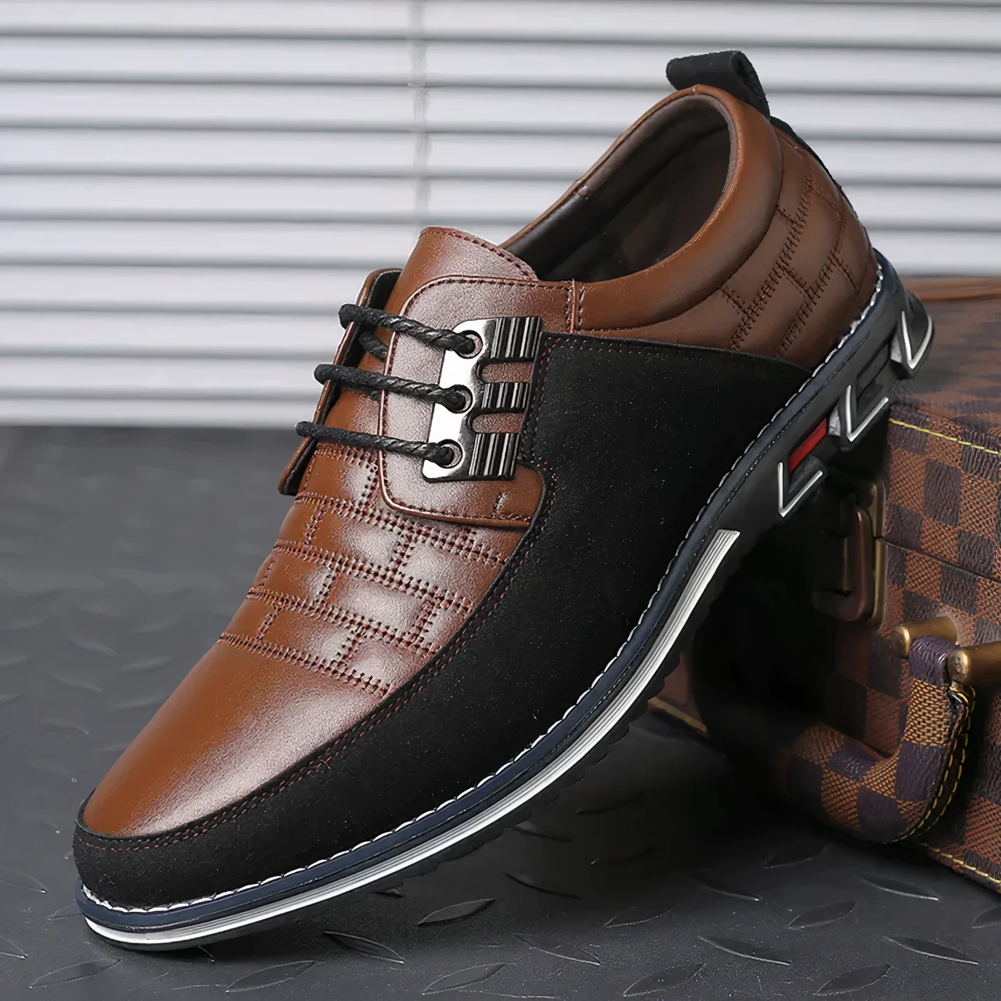 Elegante, lässige Herren Business-Schuhe mit Schnürsenkeln - Image 6