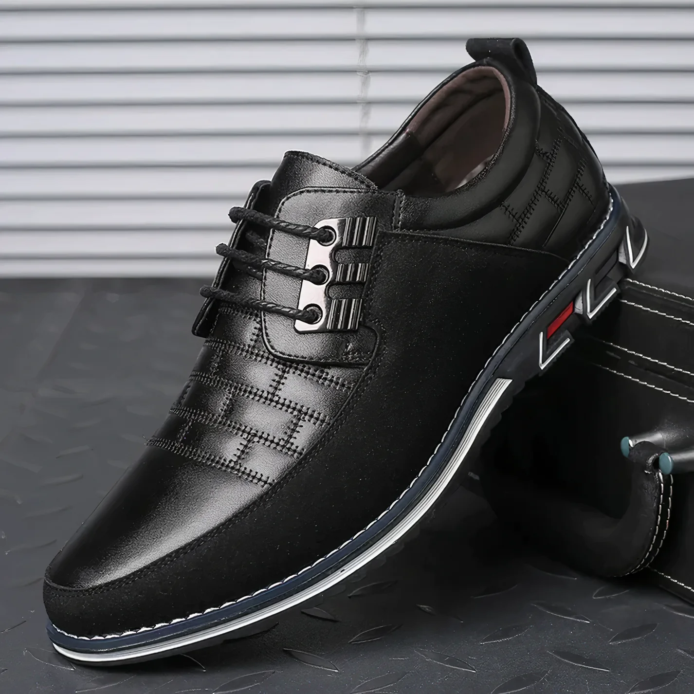Elegante, lässige Herren Business-Schuhe mit Schnürsenkeln - Image 7