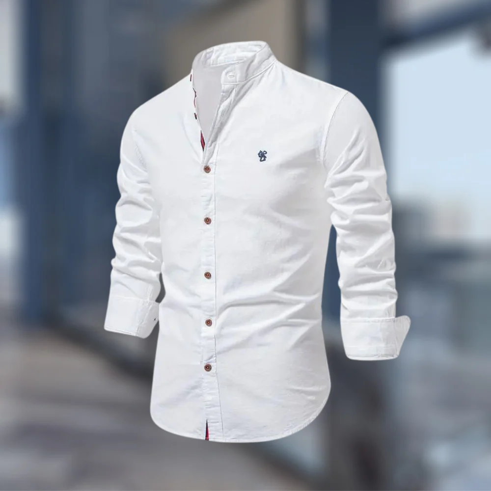 Trendiges langärmeliges Poloshirt für Herren - Image 2
