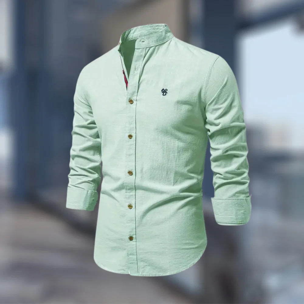 Trendiges langärmeliges Poloshirt für Herren - Image 3