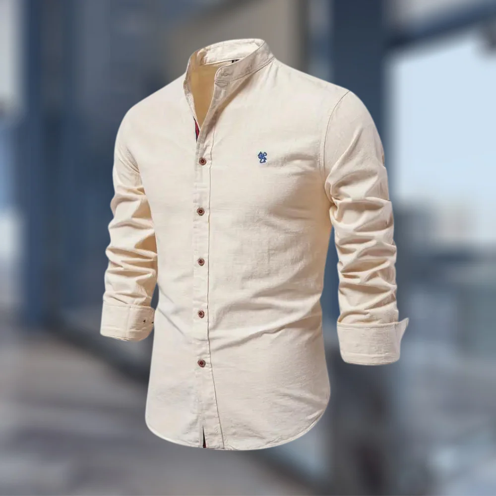 Trendiges langärmeliges Poloshirt für Herren - Image 4