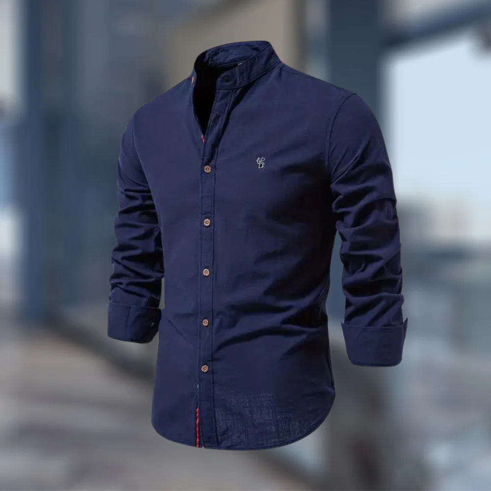 Trendiges langärmeliges Poloshirt für Herren - Image 5