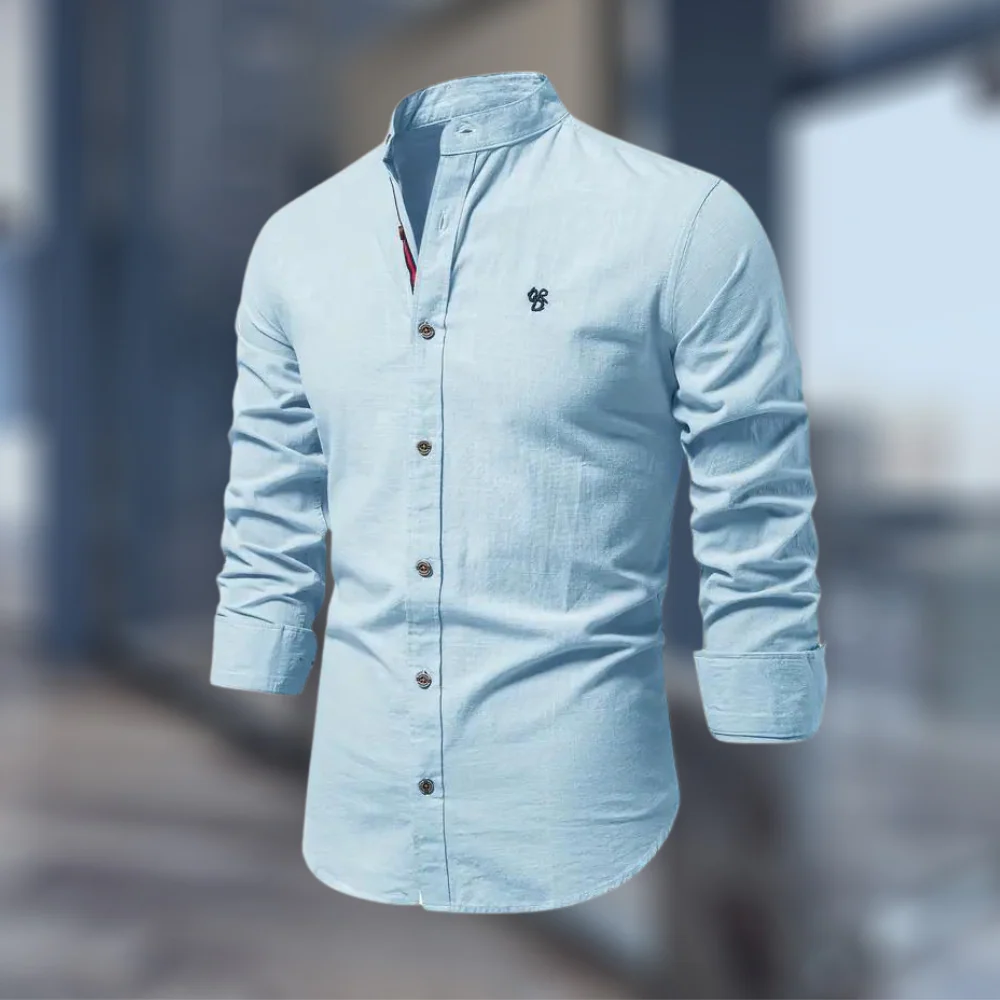 Trendiges langärmeliges Poloshirt für Herren - Image 8
