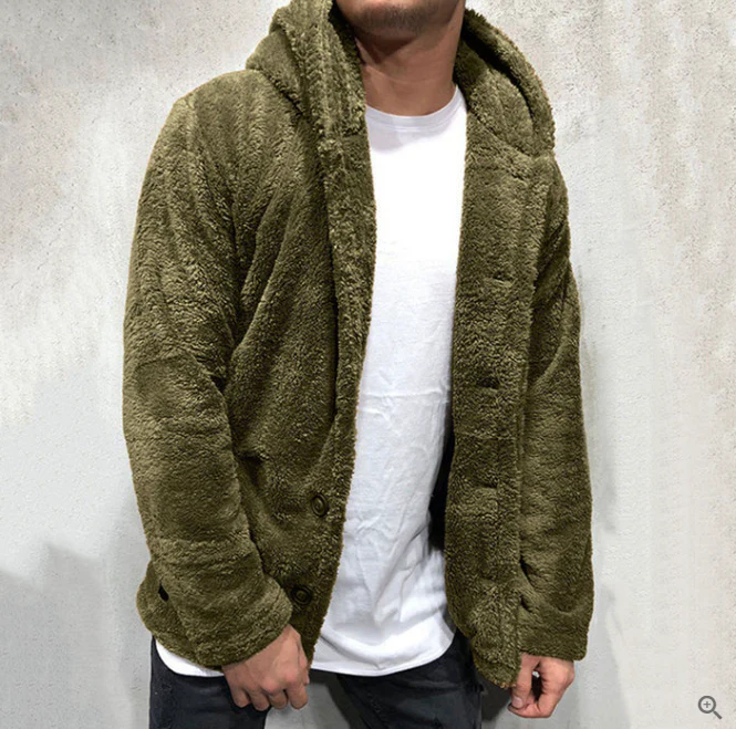 Warmer Fleece Kapuzenpullover für Herren - Image 3