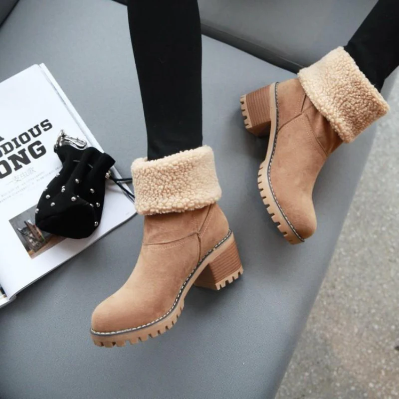 Warme gefütterte Damenstiefel für den Winter - Image 3