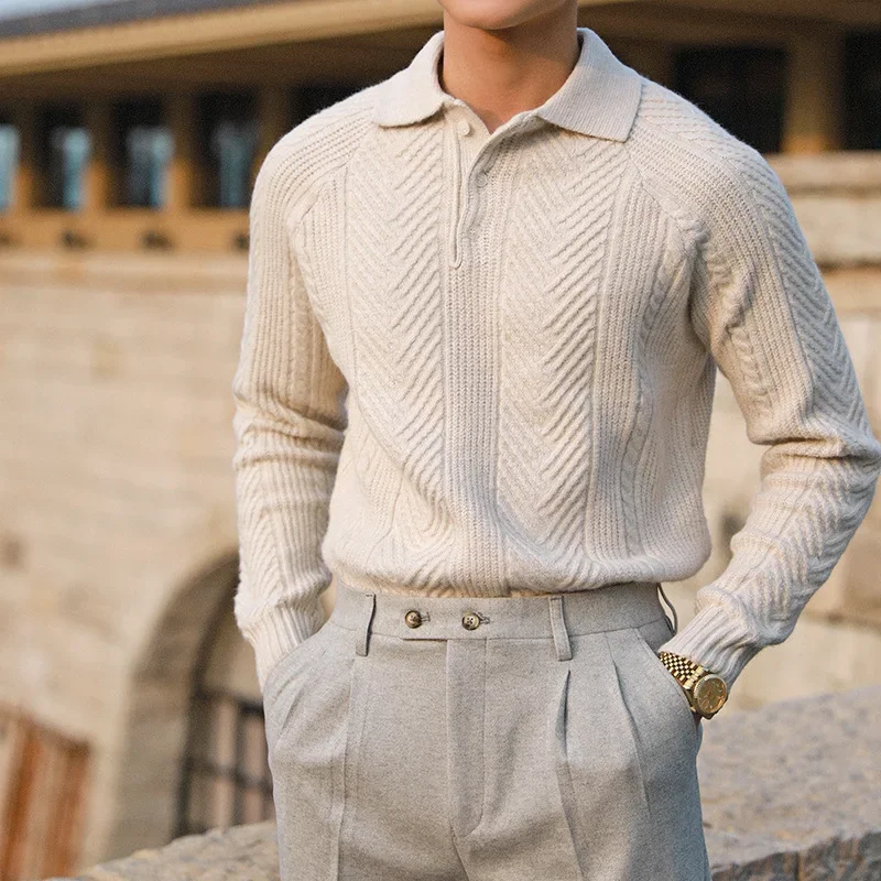 Warmer Winterpullover für Herren mit lässigem Schnitt