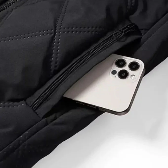 Windichte Herren Winter Jacke mit Fleece Innenfutter - Image 7