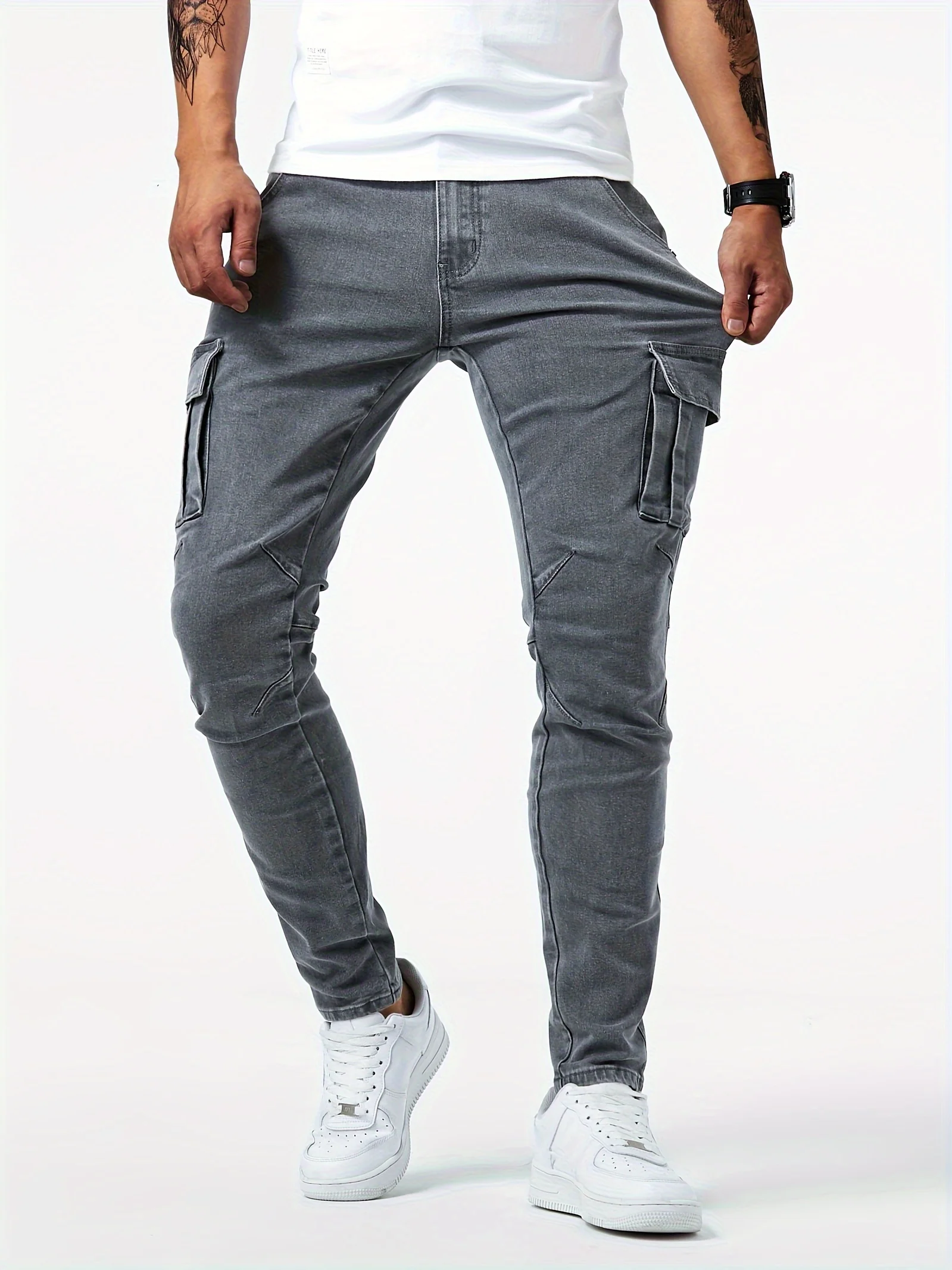 Funktionale & Stylische Herren Cargo Stretch-Hose - Image 8