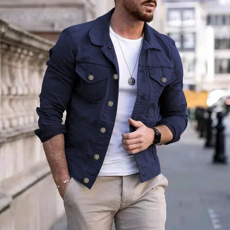 Zeitlose klassische Herren Jeansjacke - strapazierfähig und stilvoll - Image 3