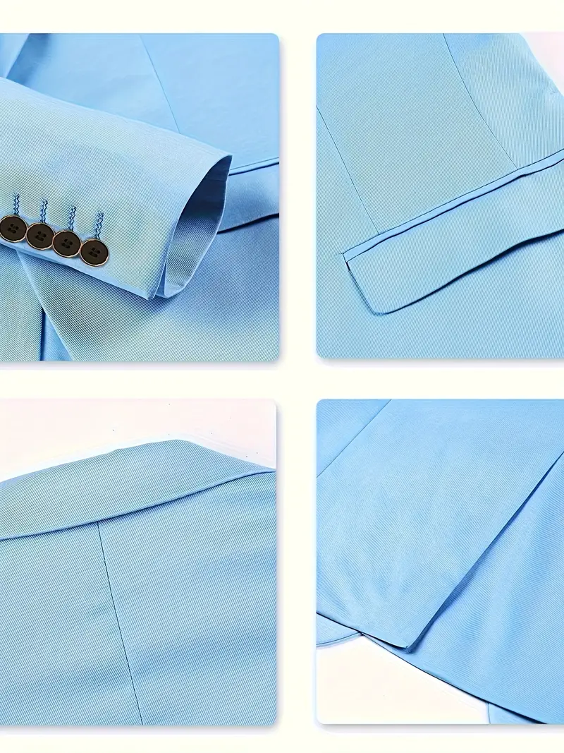Zweiteiliger Herrenanzug: Business-Blazer und Hose, klassisch und stilvoll - Image 2